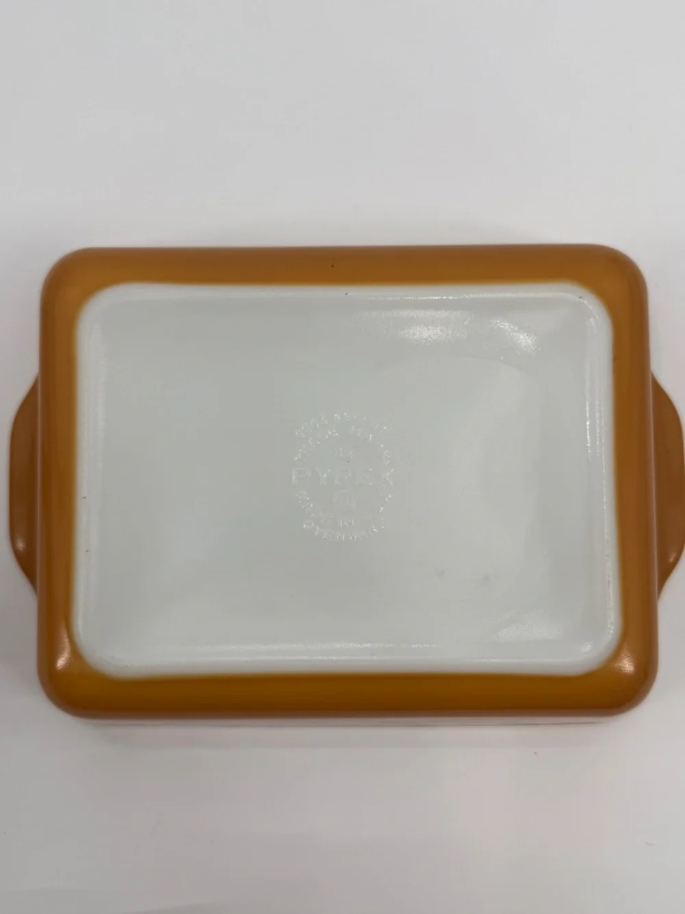 Vintage Pyrex Autumn Harvest 503 Orange Casserole Refrigerator Dish Lid 1.5 Qt.